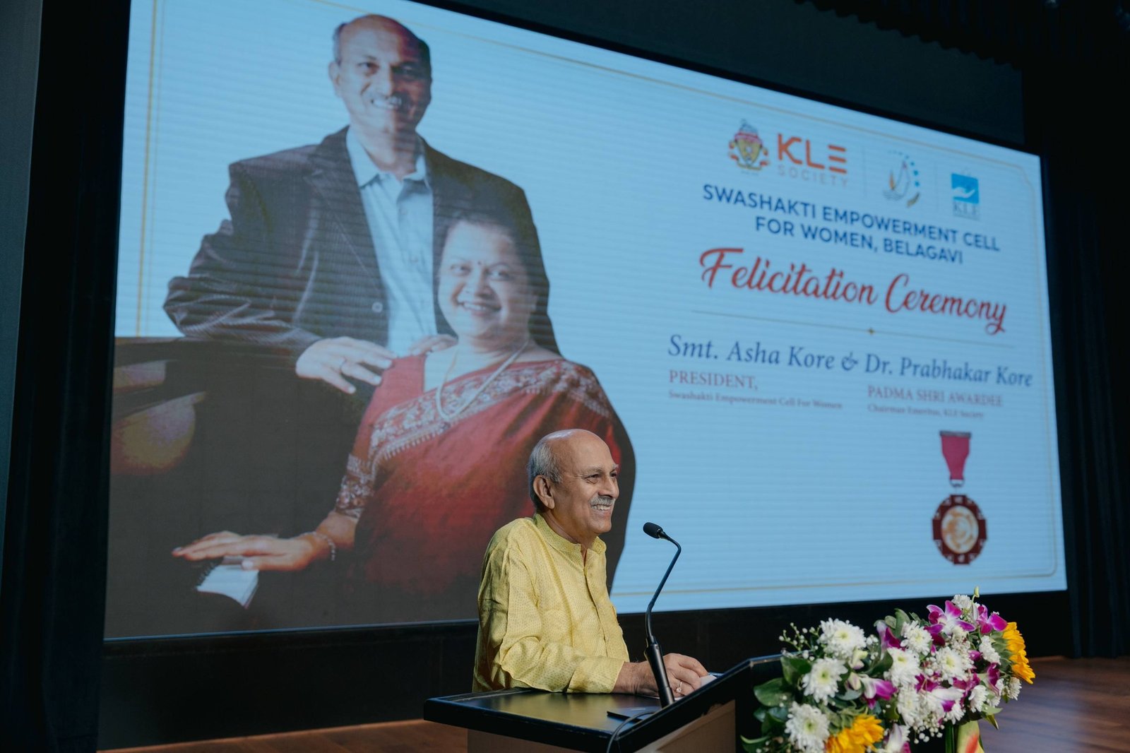 Dr. Prabhakar Kore reflects on his Padma Shri award in Literature and Education and the vital role of women across KLE healthcare and educational institutions.