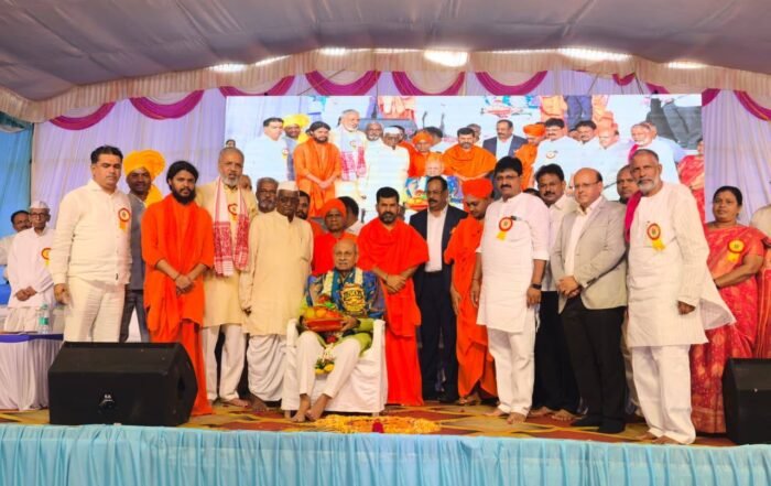 Prabhakar Kore felicitated for Padma Shri