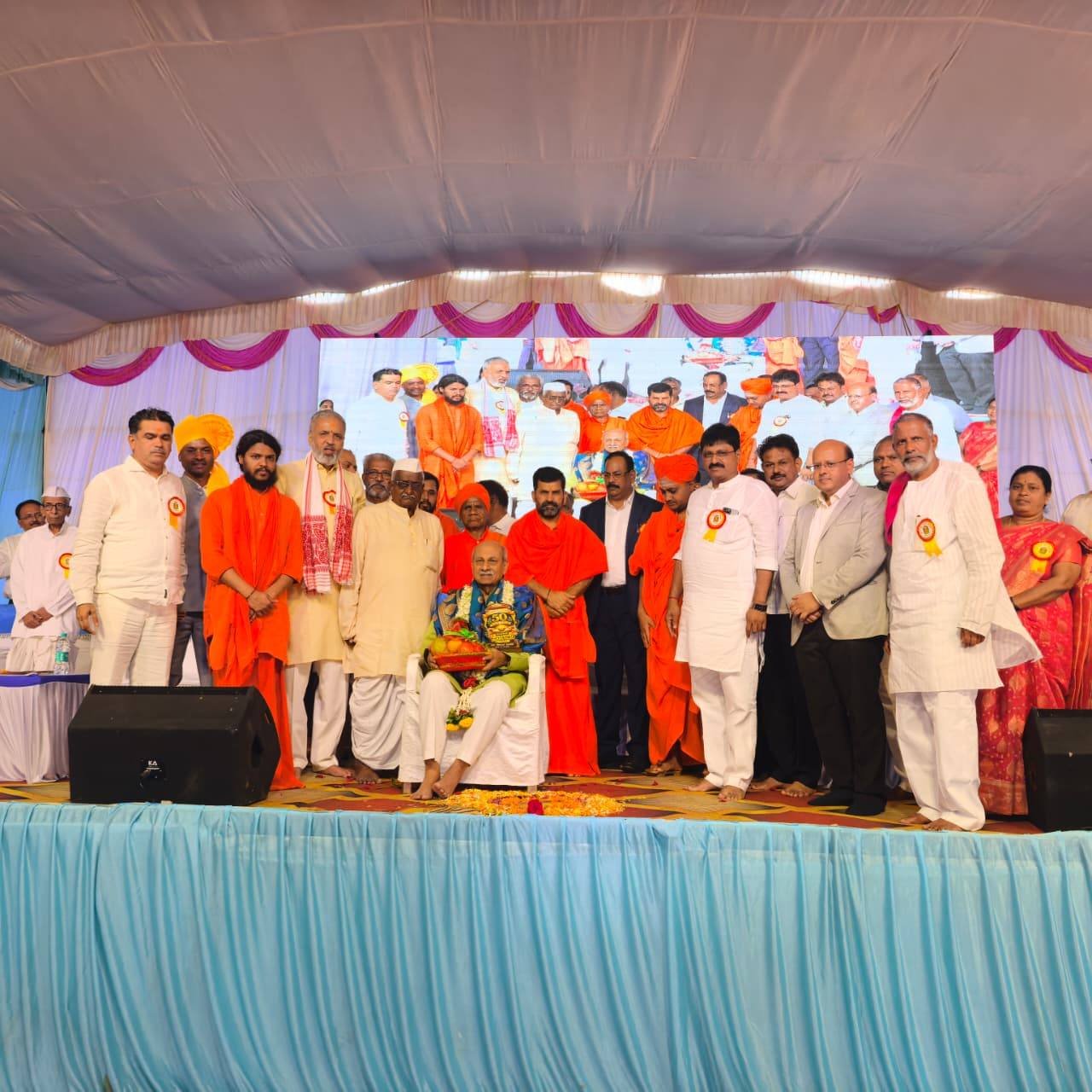 Prabhakar Kore felicitated for Padma Shri