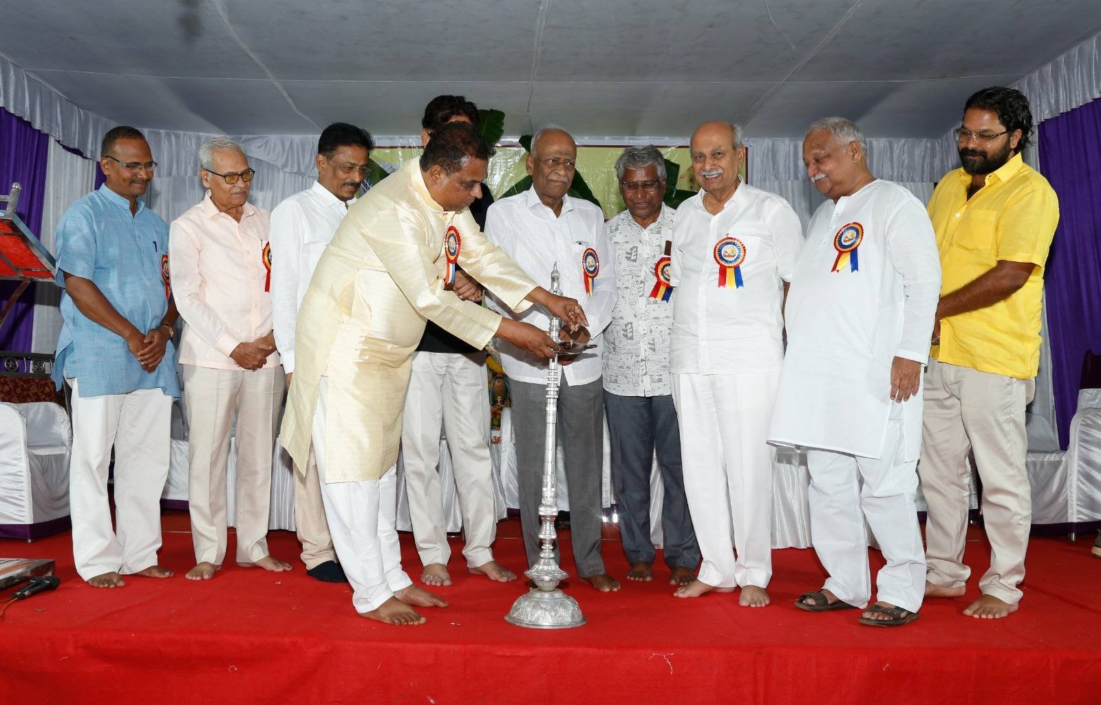 Dr. Prabhakar Kore highlights Basavanna’s contribution to the world during the Basava Jayanti celebrations in Belagavi.