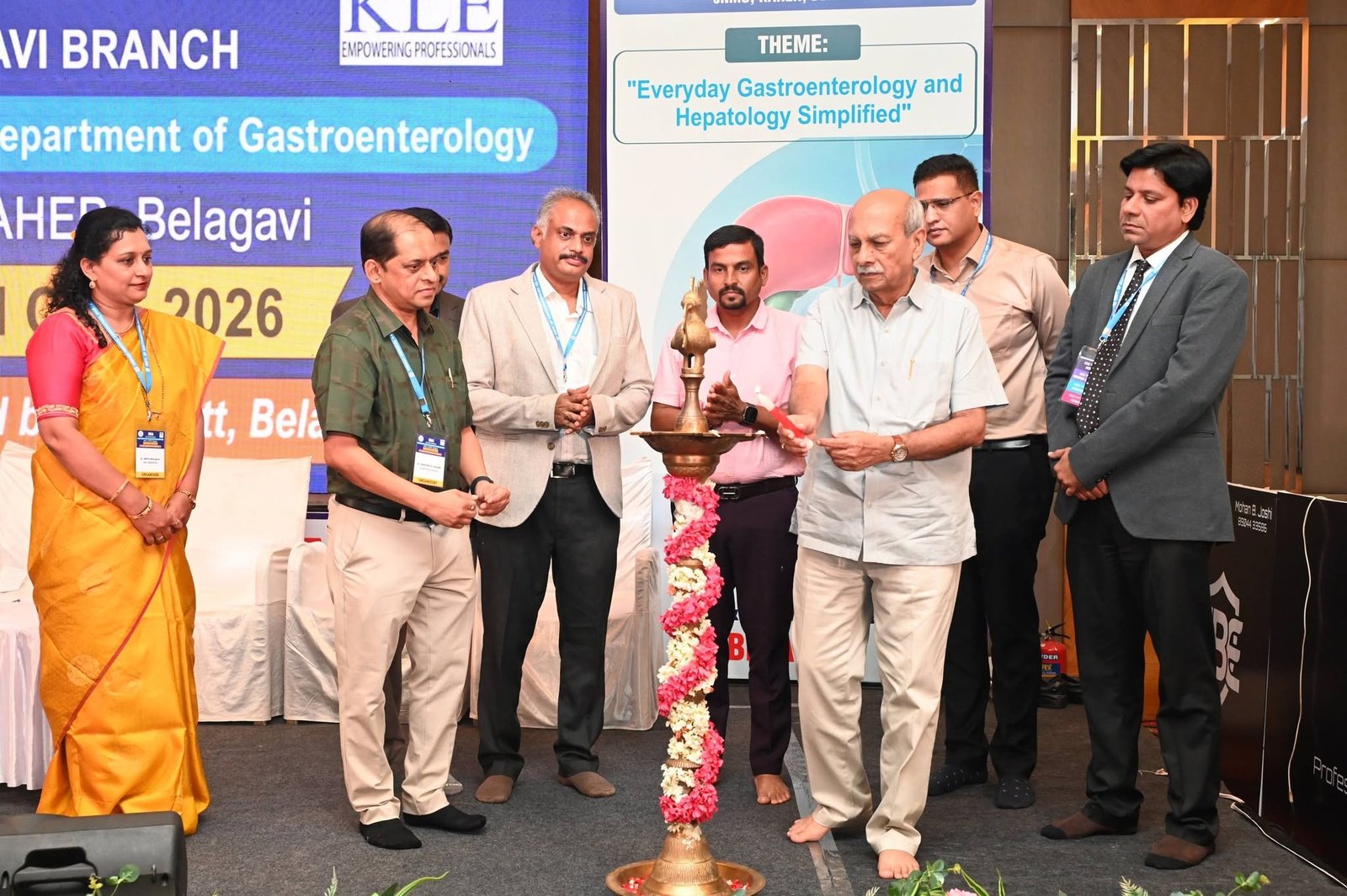 Dr Prabhakar Kore inaugurating the IMA Belagavi Annual CME 2026 on Gastroenterology and Hepatology Dr Prabhakar Kore inaugurating the IMA Belagavi Annual CME 2026 on Gastroenterology and Hepatology in Belagavi.