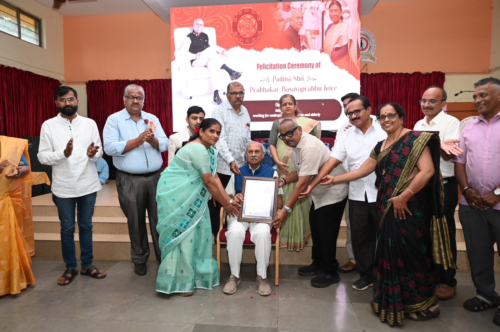 Belagavi NGOs felicitate Padma Shri Dr. Prabhakar Basavprabhu Kore