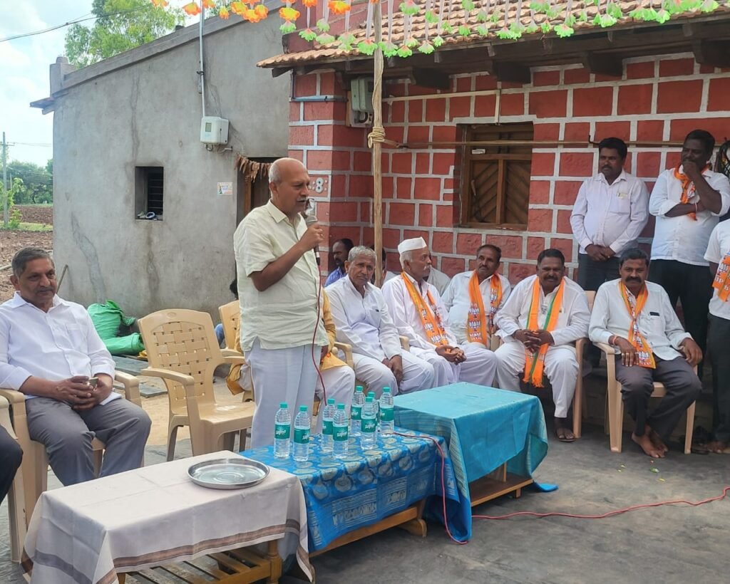 Election campaign at Mekhalli village for Karnataka Assembly Elections