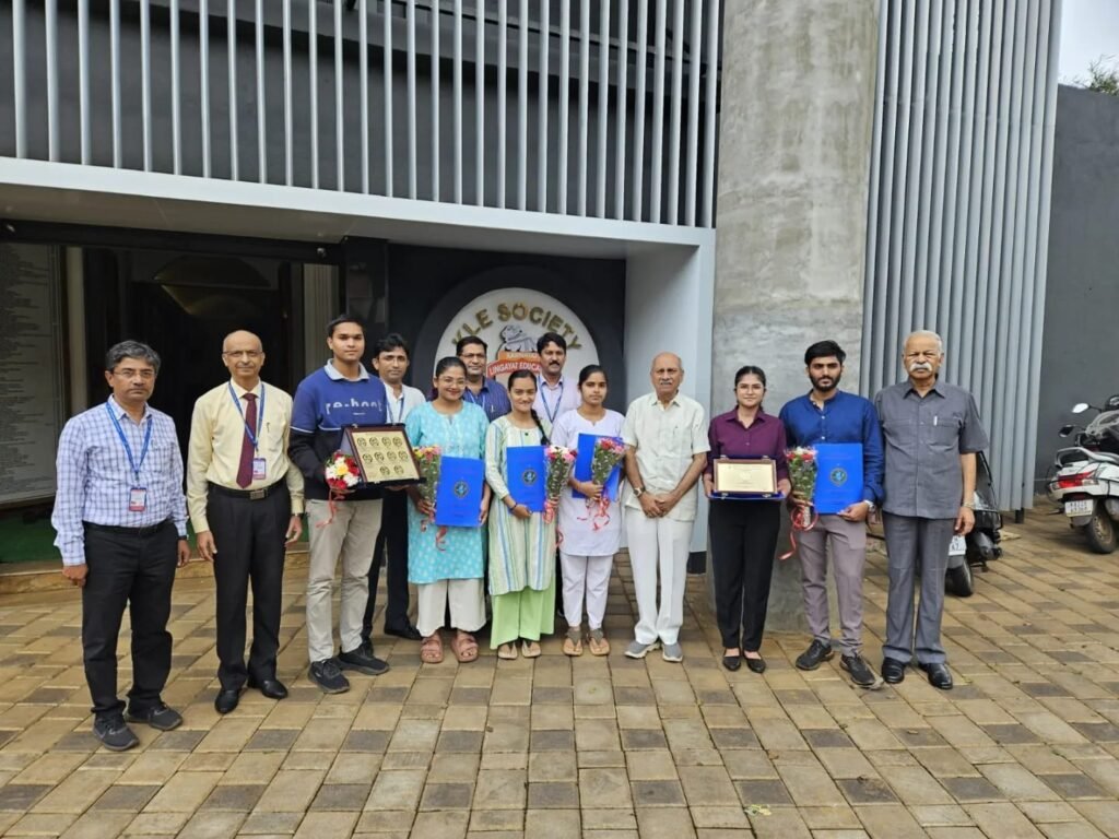 Felicitation of students of KLE MSSCET Belagavi